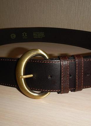 Кожаный ремень с вышивкой tcm