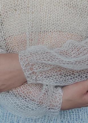 Молочная паутинка из кид мохера