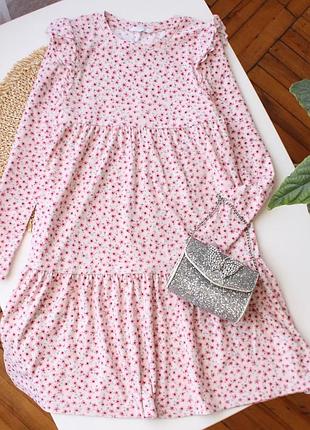 Трикотажна сукня в квітковий принт primark 7-8 років