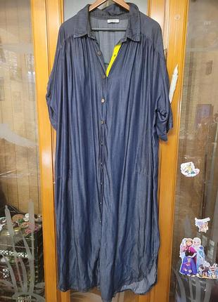 Джинсовое платье большого размера, джинсовый халат платье darkwin