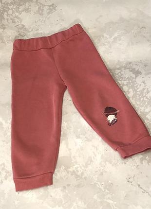 Джогери спортивні штани утеплені фліс для дівчат на зріст 92 - 98 см