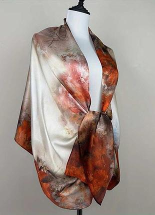 Роскошный 100% шелк натуральный чистый шелковый шарф 14-16 мм новый