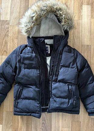 Тепла зимова куртка на хлопчика 7/8 років