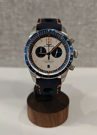Чоловічий годинник sandoz chronograph 100m 43mm swiss made sapphire