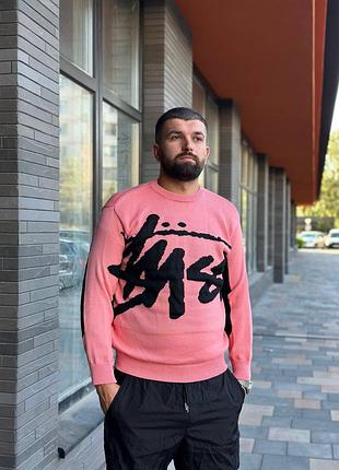 Світер stussy, р.s,m,l,xl, рожевий