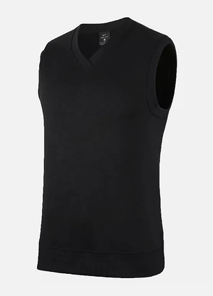 Чорна жилетка nike golf dri-fit tour пуловер