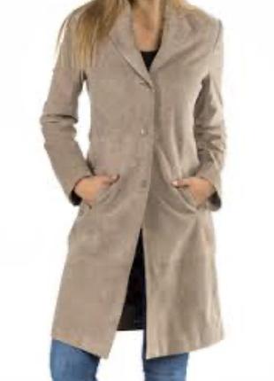 Красивезний замшевий плащ h&m