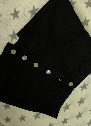 Джинсовая юбка мини