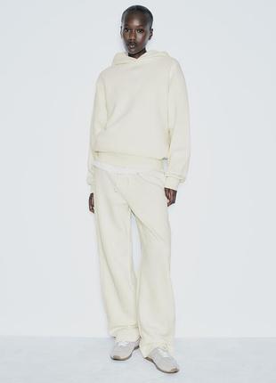 Оверсайз теплый спортивный костюм zara размер м, l,