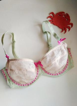 70,75-e легкий комбінований бюст гіпюр-сіточка-атлас debenhams