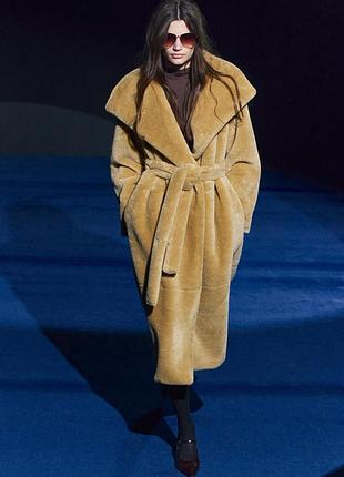 Шуба с поясом