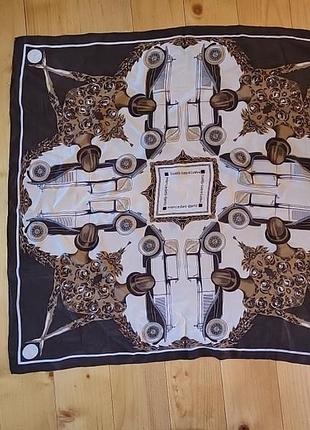 Винтажный шелковый платок косынка mercedes-benz
