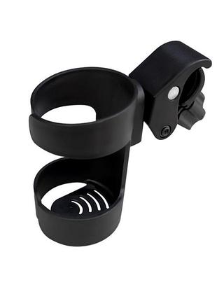 Полностью универсальный подстаканник, который точно подойдет для любой детской тележки. также он может использоваться на велосипеде и подобном.