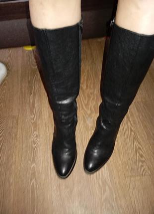 Базовые классические кожаные сапоги