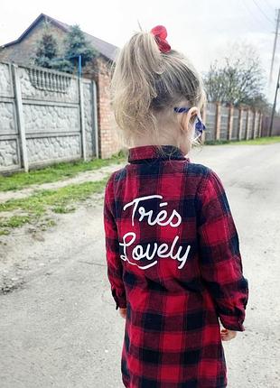 Платье рубашка для девочки
