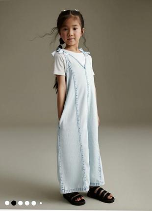 Джинсовый комбинезон на девочку next 11 лет