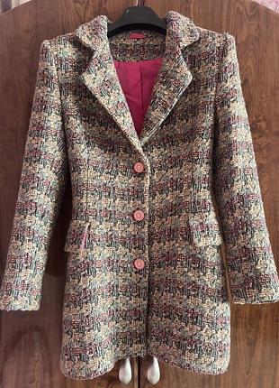 Костюм жіночий твідовий, піджак з шортами