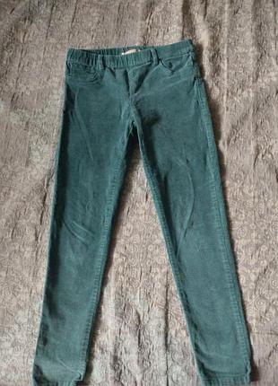 Леггинсы свободветовые в лазурном цвете на рост 146-152 см, тянутся