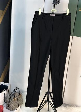 Осінні чорні ділові брюки віскоза жіночі брюки щільні штани чорні