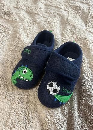 Дитячі теплі тапочки 23 розмір, дитячі капці в садочок теплі