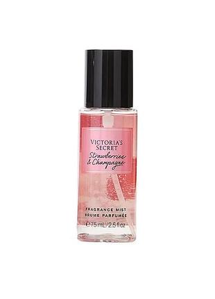 Мини спрей для тела victoria’s secret strawberries & champagne fragrance mini mist