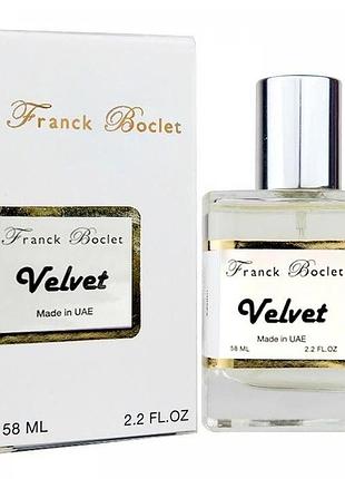 Franck boclet velvet perfume newly унисекс 58 мл