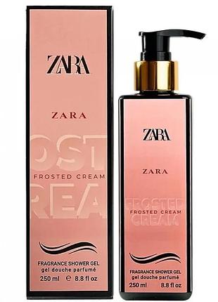 Парфюмированный гель для душа zara frosted cream exclusive euro 250 мл