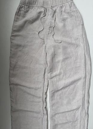 Штани лляні h&m 3
