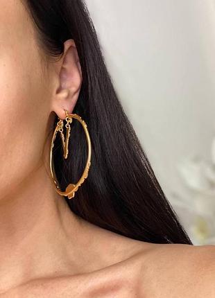 Сережки версаче люкс