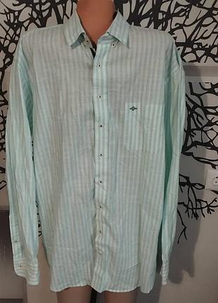 Чоловіча котонова сорочка у смужку