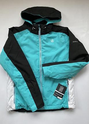 Горнолыжная женская куртка 8000 мембрана бирюзовая лыжная куртка dare2b бирюзовая гірськолижна жіноча