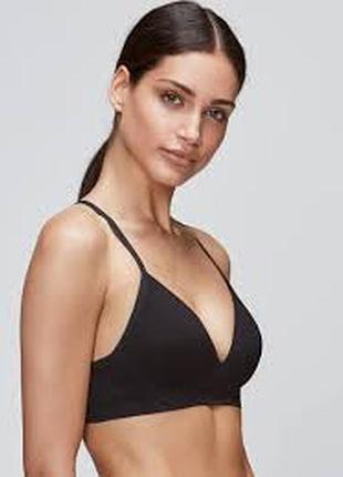 Верх от купальника раздельного размер 46-48 12 черный треугольники