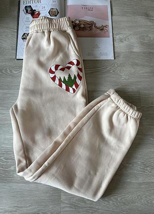 Теплые брюки на флисе