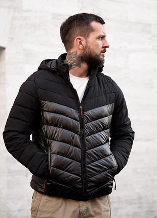 Чоловіча демісезонна куртка speed чорна, чоловіча демисизонна куртка, куртка демисизонна