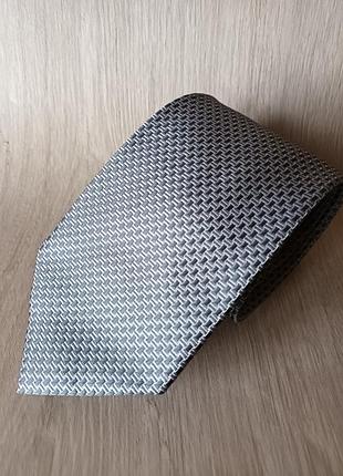 Краватка широка сірий поліестер