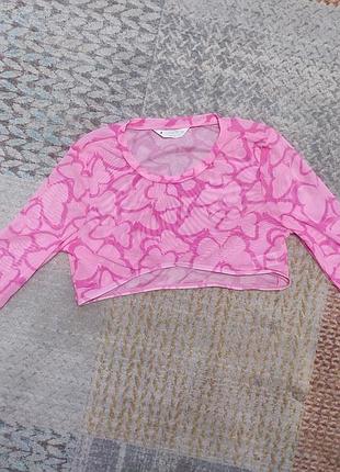 Укороченная кофта сетка кроп candy couture