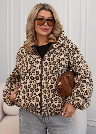 Жіноча шубка лео до 62 розміру