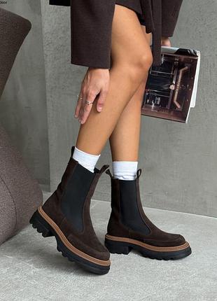 Стильные женские ботинки челси  💛💙