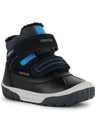 Детские зимние кожаные ботинки geox оmar 23,24,25,26 р ботинки сапоги мальчишку