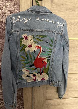 Джинсова куртка denim co розмір 36(xs-s)