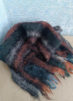 Мохеровый шерстяной шарф дорогого британского бренда lloyd