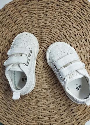 Кеды h&amp;m для девочки на липучках 22 размер