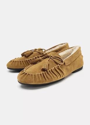 Лофери жіночі велюрові zara new