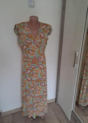 Платье длинное на запах