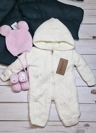 Вʼязаний комбінезон на євро зиму обо прохолодну осінь