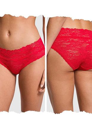 Мереживні рожеві труси victoria’s secret з еластичним поясом