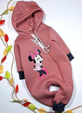 Теплый комбинезон для девочки