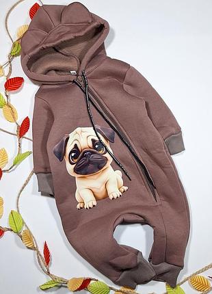 Теплый комбинезон для мальчика