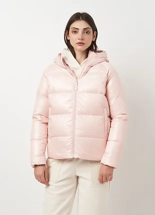 Женская куртка puma goose down style women's jacket розовая