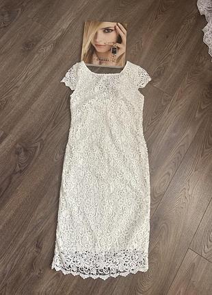 Стильна коктельна, мереживна сукня в розмірі s